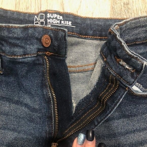 NoBo No Boundaries Super High Rise Womens Denim Jeans Size 15 Vintage Ankle Jean - Picture 4 of 5